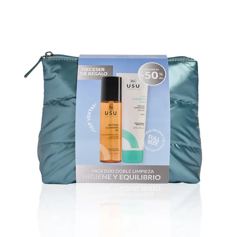 Usu Cosmetics Σετ Διπλού Καθαρισμού και Απολέπισης