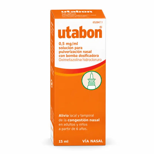 Utabon για ενήλικες 0,5 mg/ml Ρινικός νεφελοποιητής με δοσομετρική αντλία 15 ml