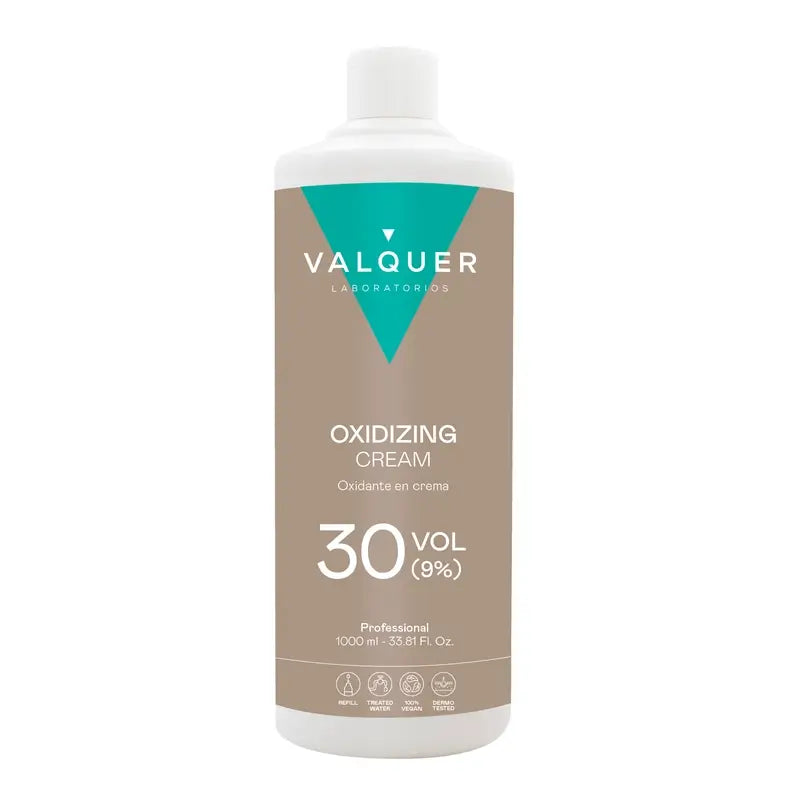 Valquer Οξυγονωμένο Νερό 30 Vol (9%) – Επαγγελματικό Οξειδωτικό για τα Μαλλιά, 1 L