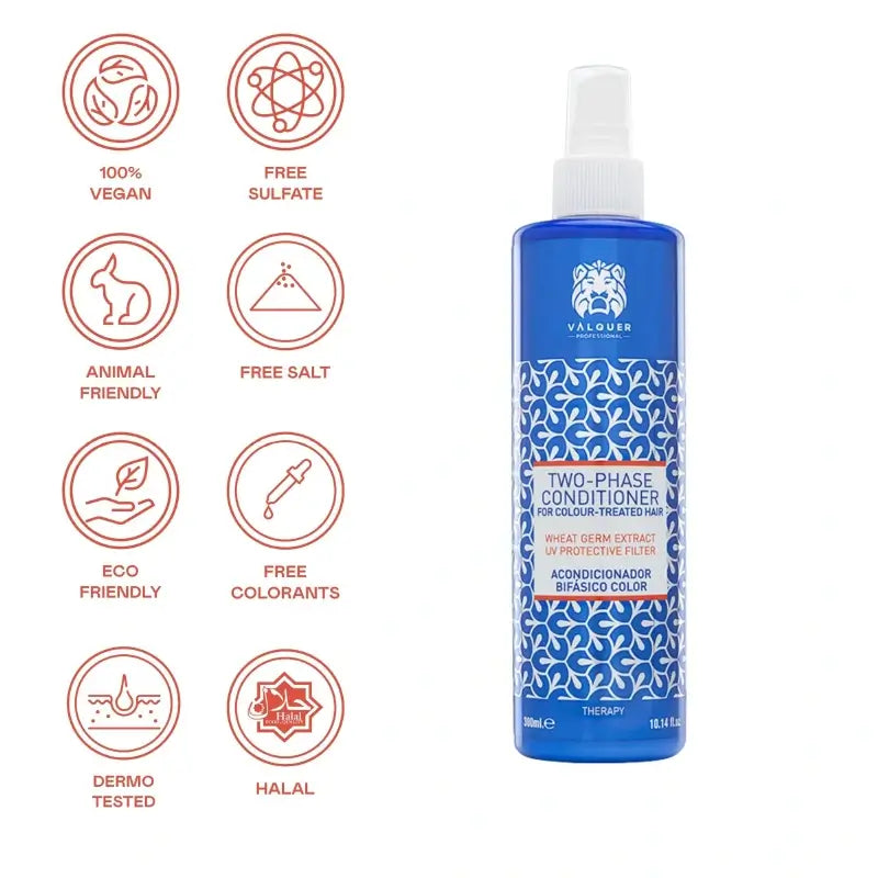 Valquer Hair Care Διφασικό Μαλακτικό για Βαμμένα Μαλλιά, 300 ml
