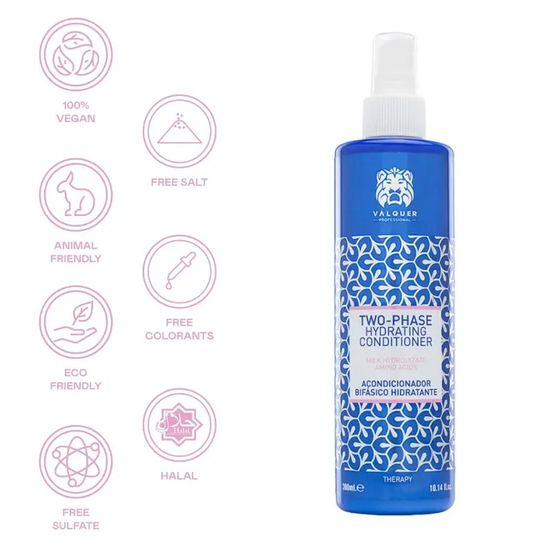 Valquer Hair Care Διφασικό Ενυδατικό Μαλακτικό, 300 ml