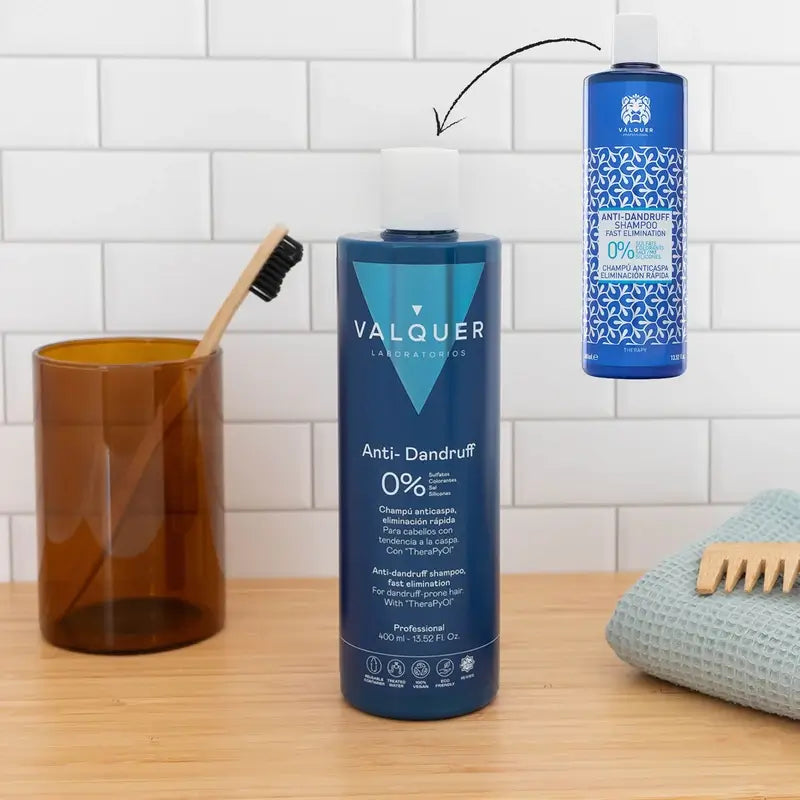 Valquer Hair Care Σαμπουάν κατά της πιτυρίδας, Γρήγορη εξάλειψη, 400 ml