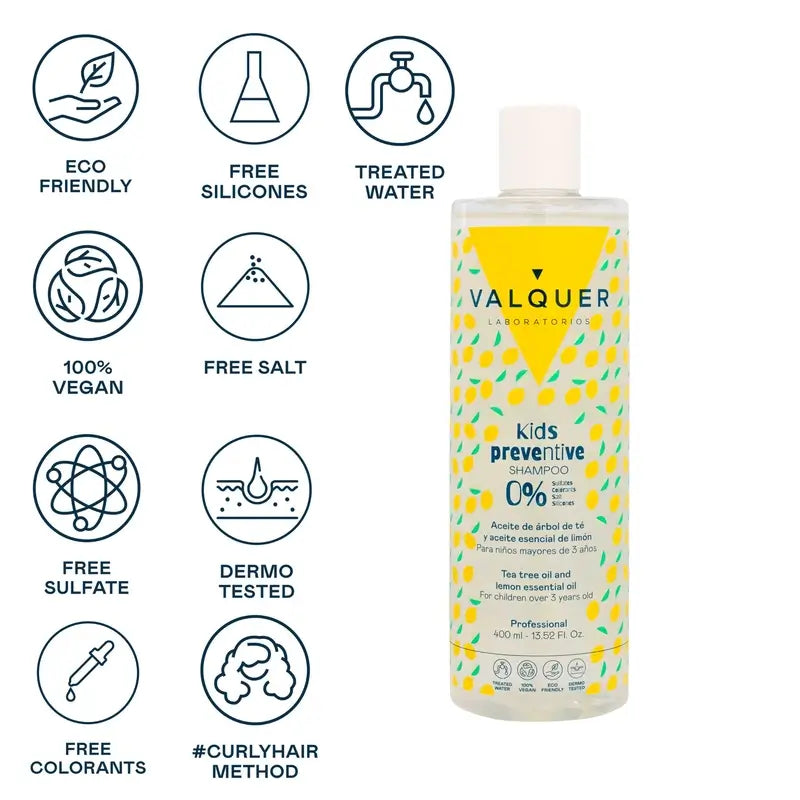 Valquer Hair Care Παιδικό Σαμπουάν Πρόληψης, 400 ml