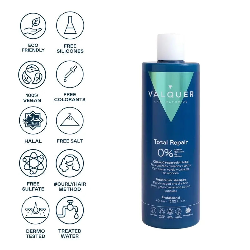 Valquer Hair Care Σαμπουάν Ολικής Αποκατάστασης, 400 ml