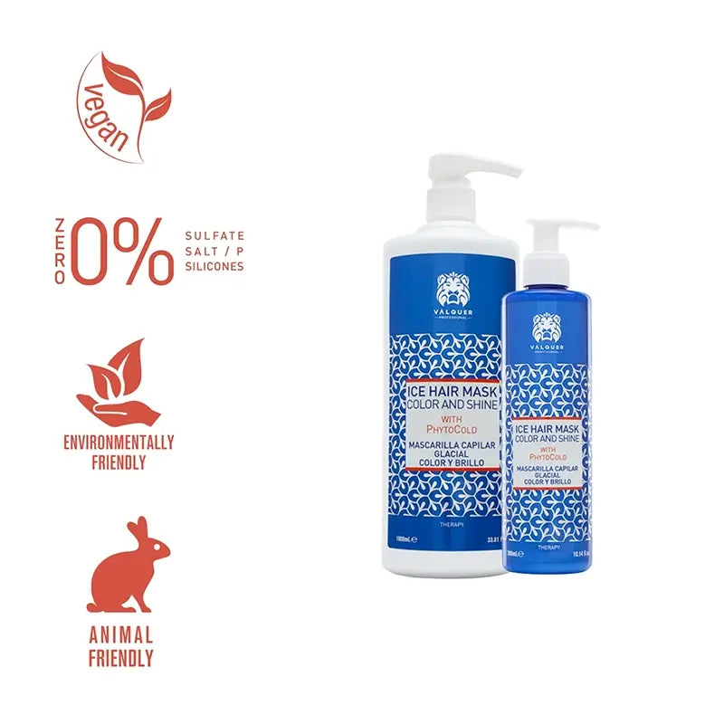 Valquer Hair Care Μάσκα μαλλιών Glacial για χρώμα και λάμψη, 275 ml