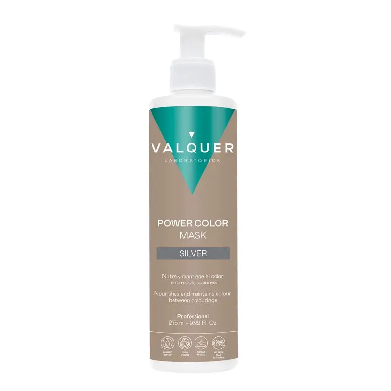 Valquer Μάσκα Χρώματος Γκρι-Ασημί - Power Color, 275 ml