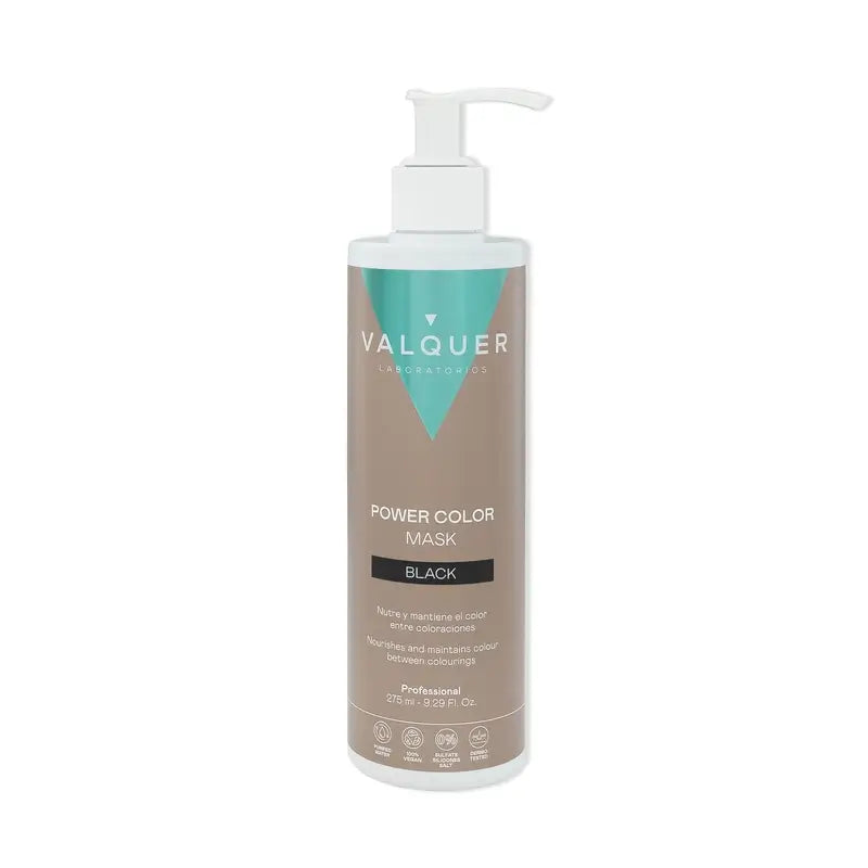 Valquer Μάσκα μαλλιών, χρώμα μαύρο - Power Color, 275 ml