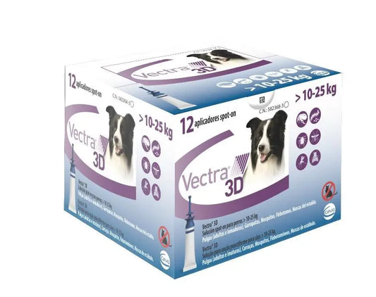 Vectra 3D Dog 10-25Kg 12Pip