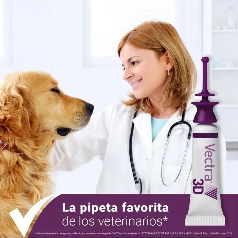 Vectra 3D για σκύλους 1,5-4 kg, συσκευασία 2 x 3 πιπέτες