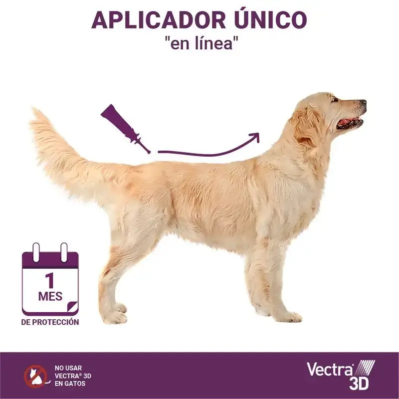 Vectra 3D για σκύλους άνω των 40 kg, συσκευασία 2 x 3 σταγονόμετρα