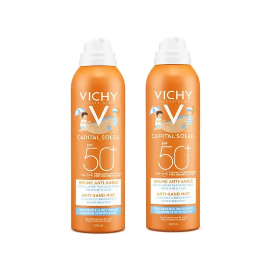 Vichy Capital Soleil Αντι-Άμμος Αντηλιακό Σπρέι για Παιδιά SPF 50+, 2×200 ml 