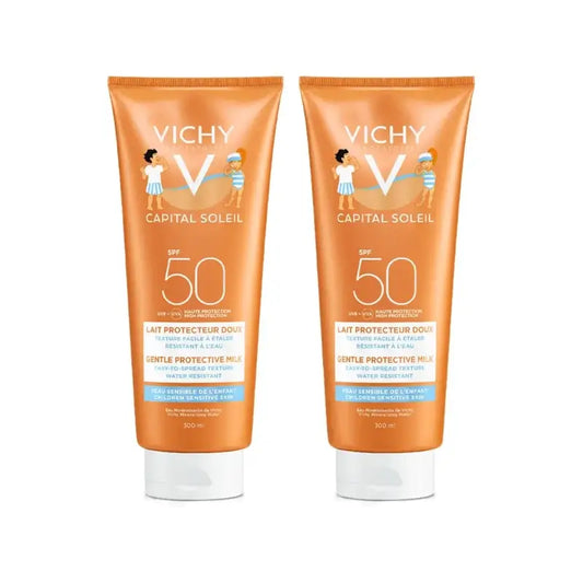 Vichy Capital Soleil Αντηλιακό Γάλα για Παιδιά SPF 50+, 2×300 ml 