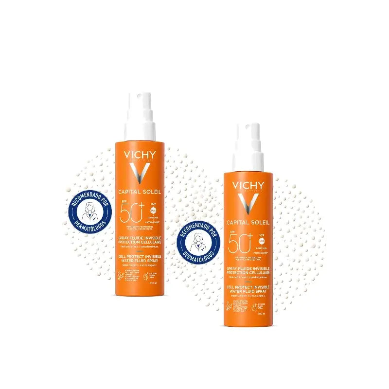 Vichy Capital Soleil Σπρέι Πολλαπλής Προστασίας SPF50 200 ml, συσκευασία 2 τεμαχίων