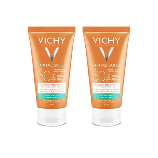 Vichy Capital Soleil Άμεση Απορρόφηση SPF 50, 2X50 ml 