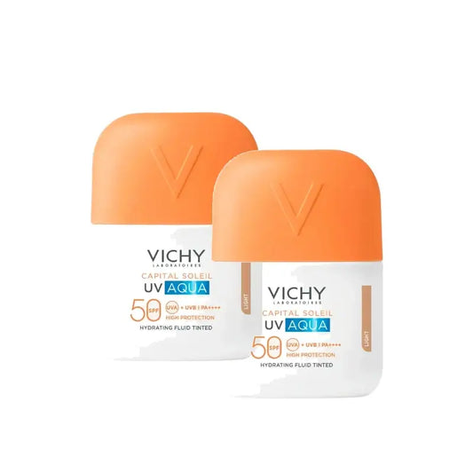 Vichy Capital Soleil UV Aqua Fluido Ανοιχτό Χρώμα SPF50 50 ml, συσκευασία 2 τεμαχίων