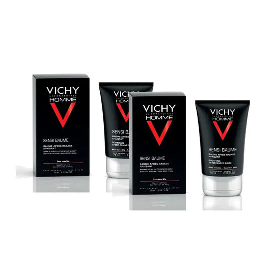 Vichy Homme Sensi-Baume Καταπραϋντικό Βάλσαμο μετά το ξύρισμα 75 ml, συσκευασία 2 τεμαχίων