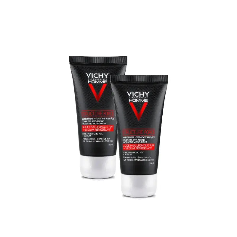 Vichy Homme Structure Force Κρέμα Προσώπου για Άνδρες 50 ml, συσκευασία 2 τεμαχίων