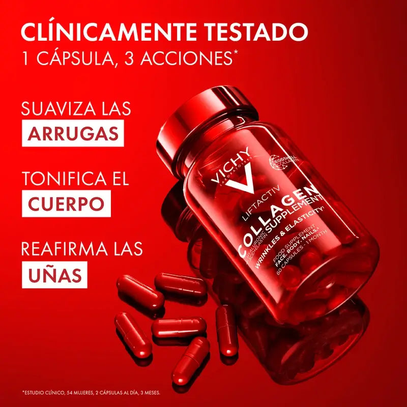 Vichy Liftactiv Κολλαγόνο κατά της γήρανσης με βιταμίνες και μέταλλα, 60 κάψουλες