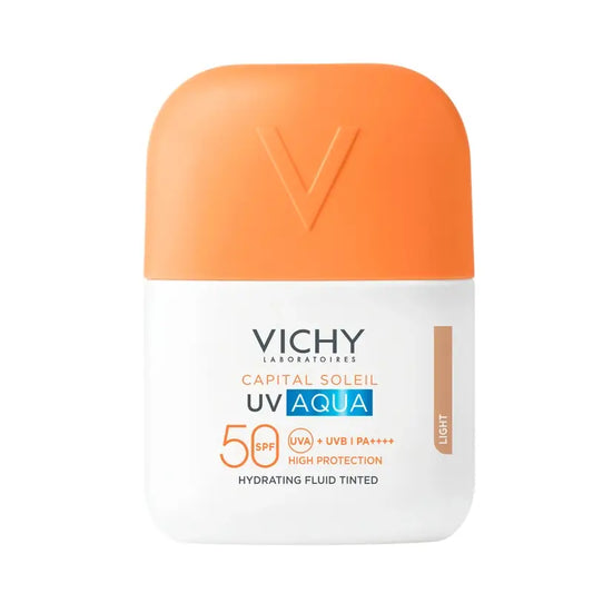 Vichy Solar UV Aqua Ενυδατικό Υγρό SPF 50, Ανοιχτό Χρώμα, 50 ml