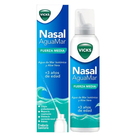 Vicks Nasal Aguamar Μέτριας Δραστικότητας, 120 ml