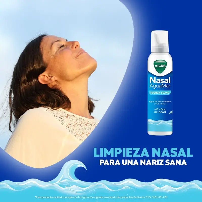 Vicks Nasal Aguamar ήπια δράση, 120 ml