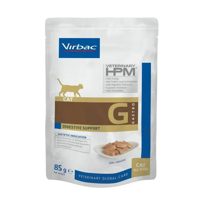 Virbac Hpm Feeline Digestive Support Υγρή τροφή 12X85Gr 