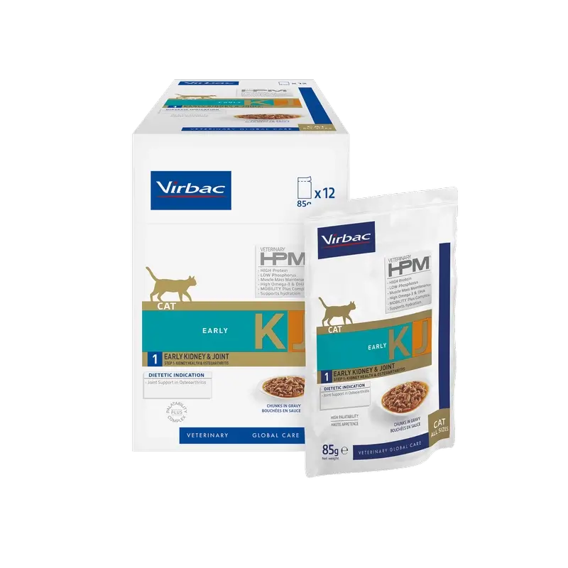Virbac Hpm Feline Early Kidney Joint Υγρή Τροφή Kj1 12X85Gr 