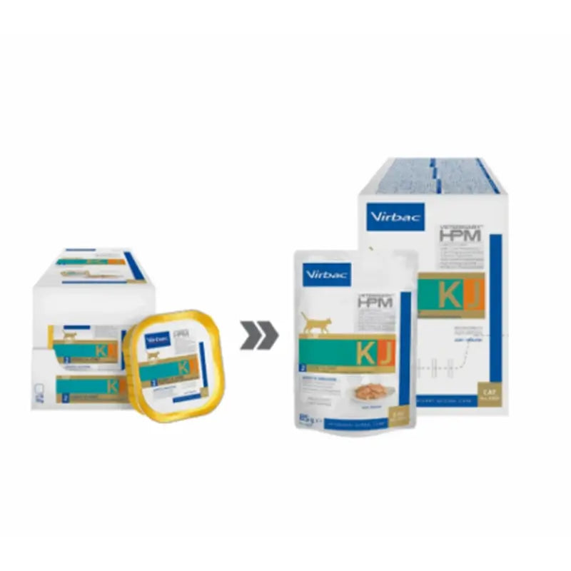 Virbac KJ2 Feline Kidney & Joint Υγρή τροφή για γάτες, 12x85g