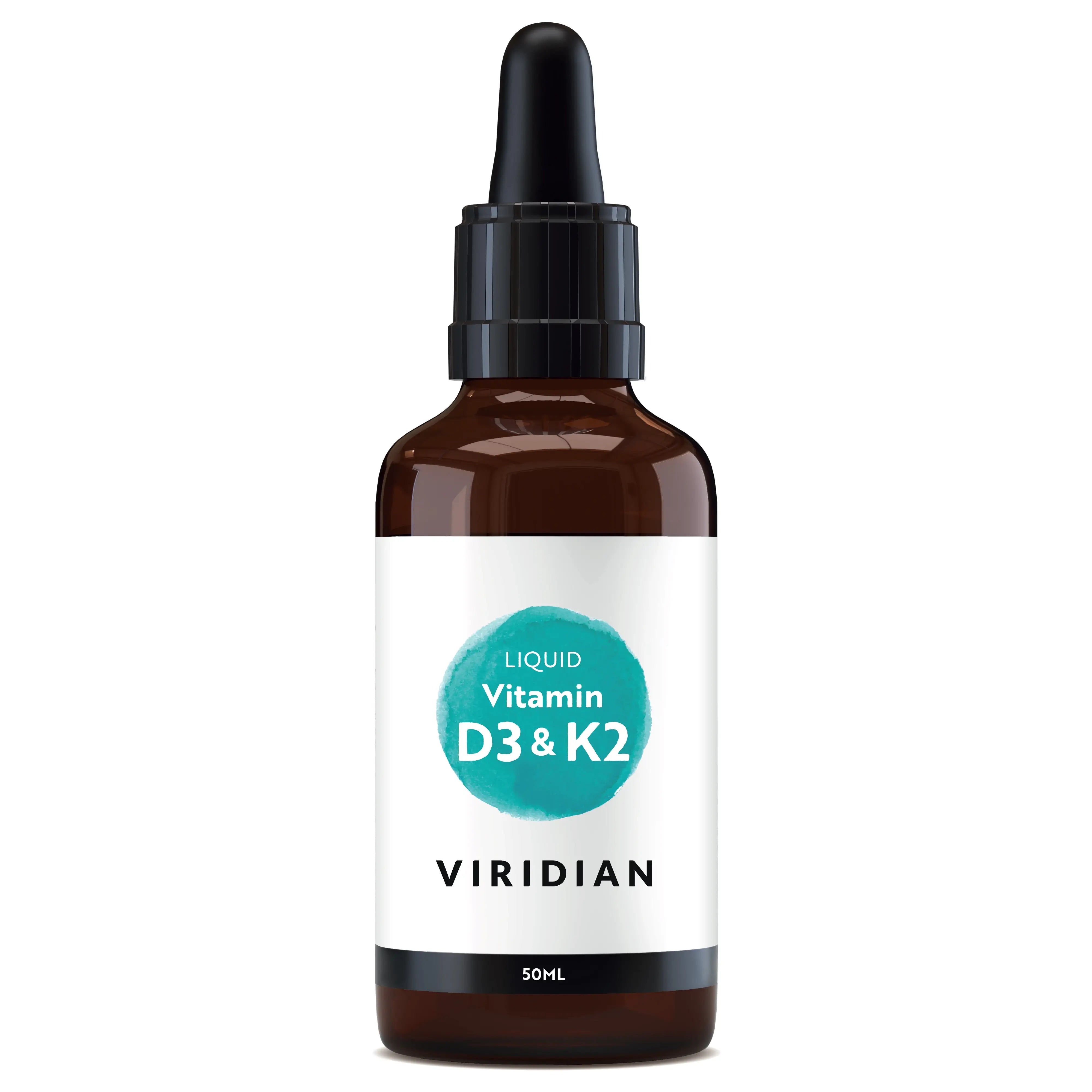Viridian Βιταμίνη D3 & K2 σε υγρή μορφή, 50 ml
