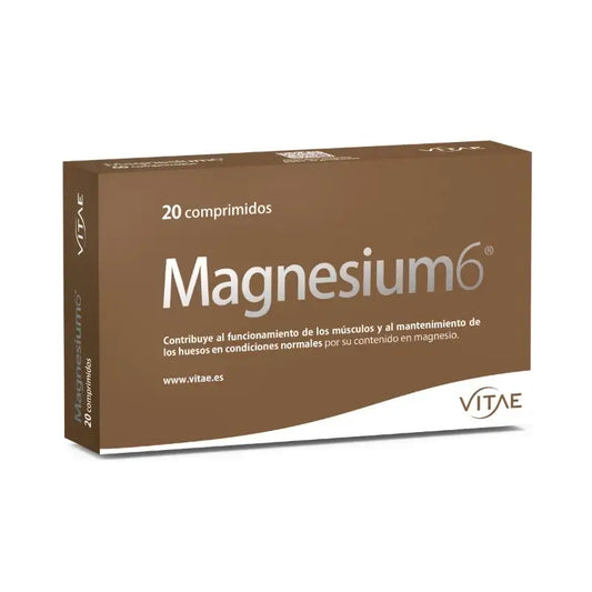 Magnesium6 20 δισκία - Με 6 άλατα μαγνησίου, βιταμίνη Β6 και ταυρίνη