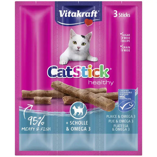 Vitakraft Cat Stick Mini Ψάρι με Ωμέγα 20x3 τεμάχια