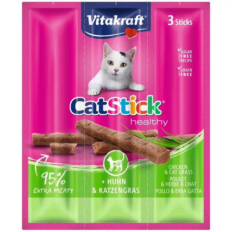 Vitakraft Cat Stick Mini Κοτόπουλο με βότανα 20x3 τεμάχια