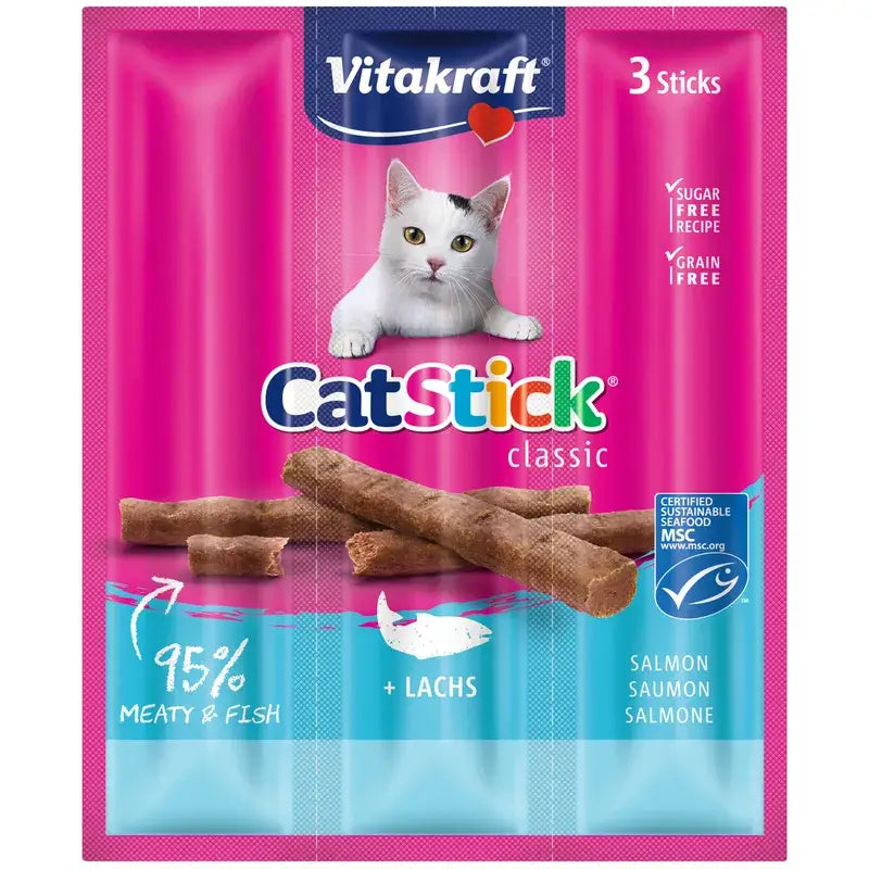 Vitakraft Cat Stick Mini Σολομός & Πέστροφα 20x3 τεμάχια