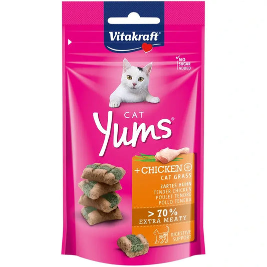 Vitakraft Cat Yums Κοτόπουλο και Γάτα 9x40gr
