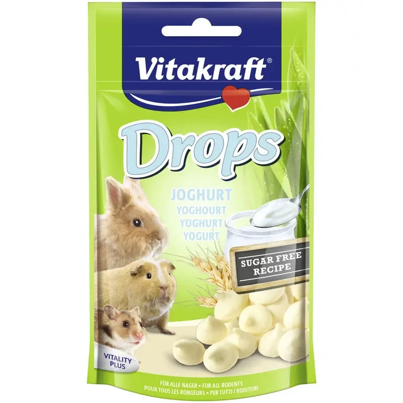 Vitakraft Drops Γιαούρτι για τρωκτικά 75 γραμμάρια