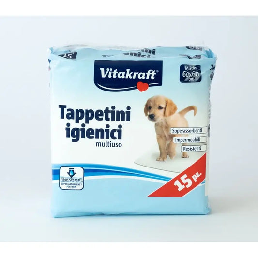 Vitakraft Απορροφητικά Μαξιλάρια για Κουτάβια 60X60 εκ. 15 τεμ.