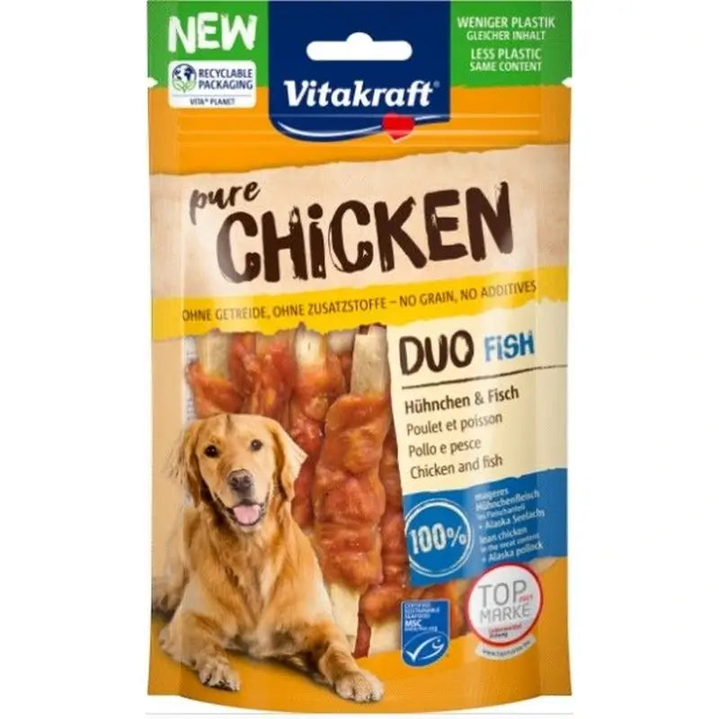 Vitakraft Snack Duo Κοτόπουλο και Ψάρι 8x80 γραμμάρια