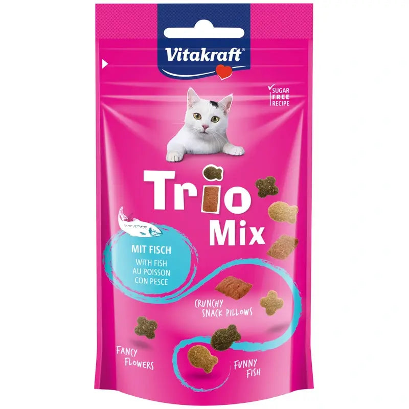Vitakraft Snack Trio Mix Σολομός 8x60 γραμμάρια