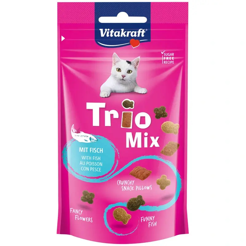 Vitakraft Snack Trio Mix Σολομός 8x60 γραμμάρια