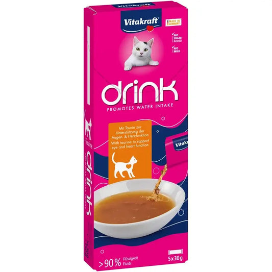 Vitakraft Vita Drink Κοτόπουλο με ταυρίνη 9X5X30Gr
