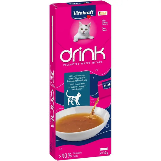 Vitakraft Vita Drink Σολομός με L-καρνιτίνη 9X5X30Gr