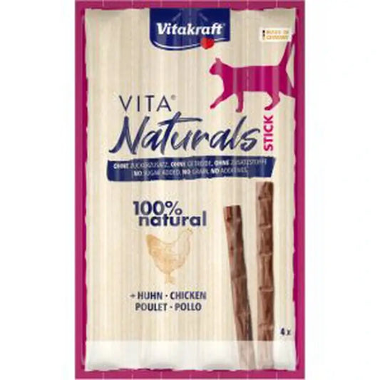Vitakraft Vita Naturals Γάτα – Στικ Κοτόπουλου 20X4Un