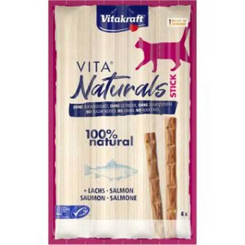 Vitakraft Vita Naturals Γάτα – Στικ σολομού 20X4Un