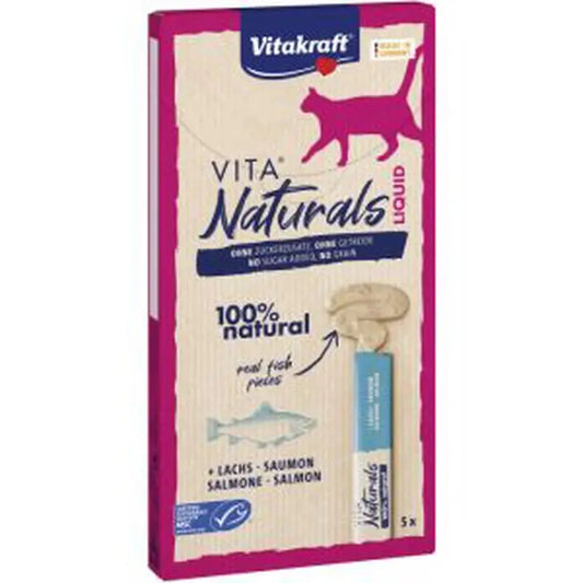 Vitakraft Vita Naturals Liquid-Snack Σολομός 11X5Un