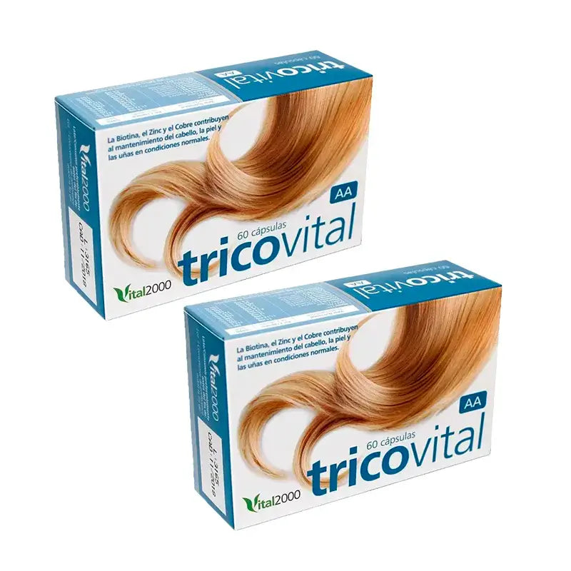 Vital 2000 Tricovital Aa, Συσκευασία 2 x 60 κάψουλες