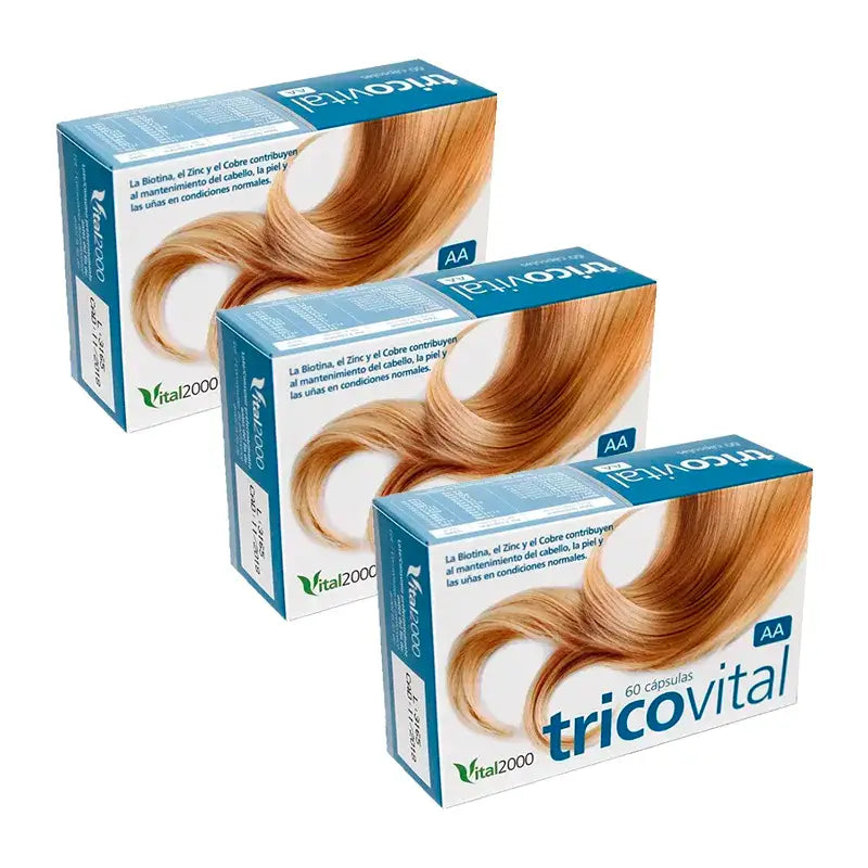 Vital 2000 Tricovital Aa, Συσκευασία 3 x 60 κάψουλες