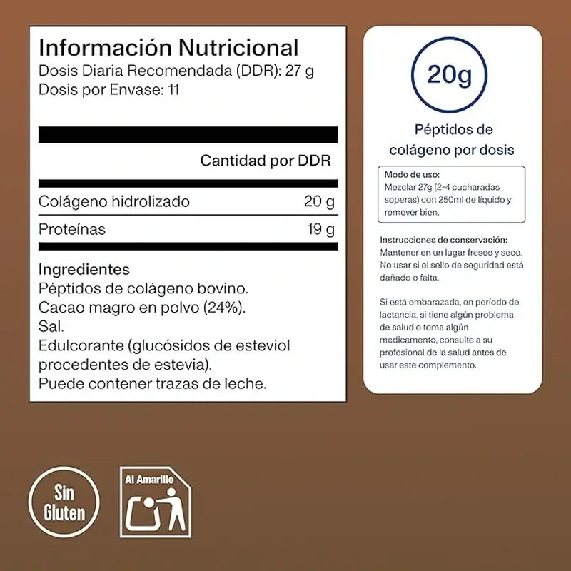 Vital Proteins  Duplo Πεπτιδικά Κολλαγόνο με γεύση σοκολάτας, 2x 297 γρ.
