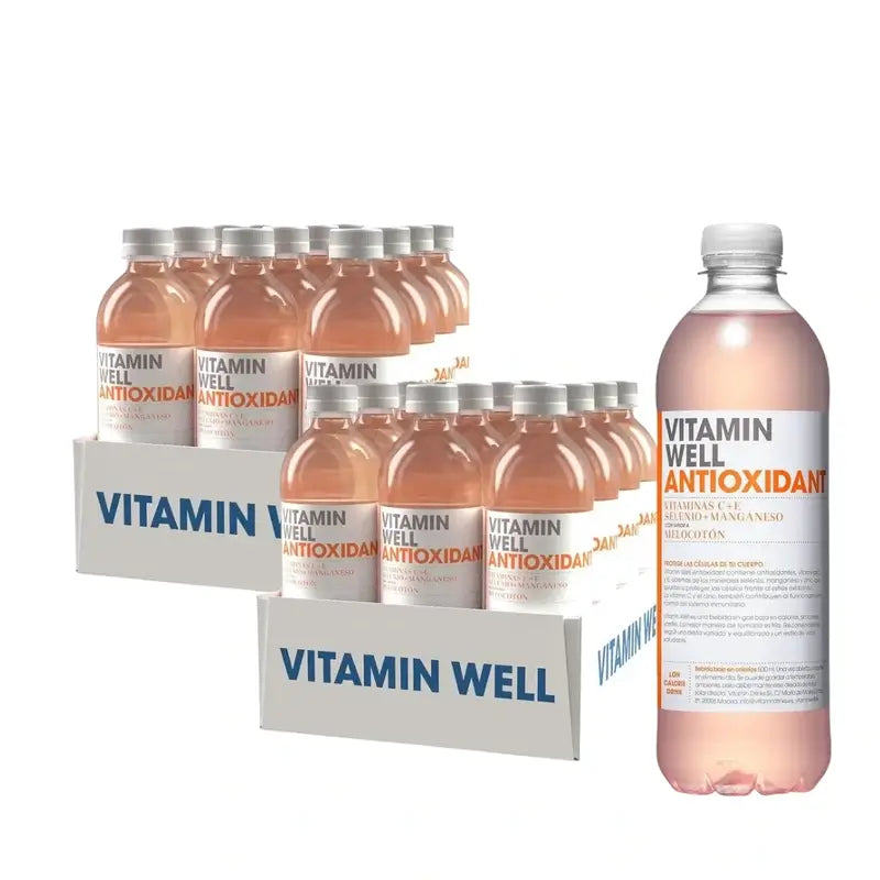 Vitamin Well Pack Αντιοξειδωτικό Ροδάκινο, 24 τεμ. × 500 ml