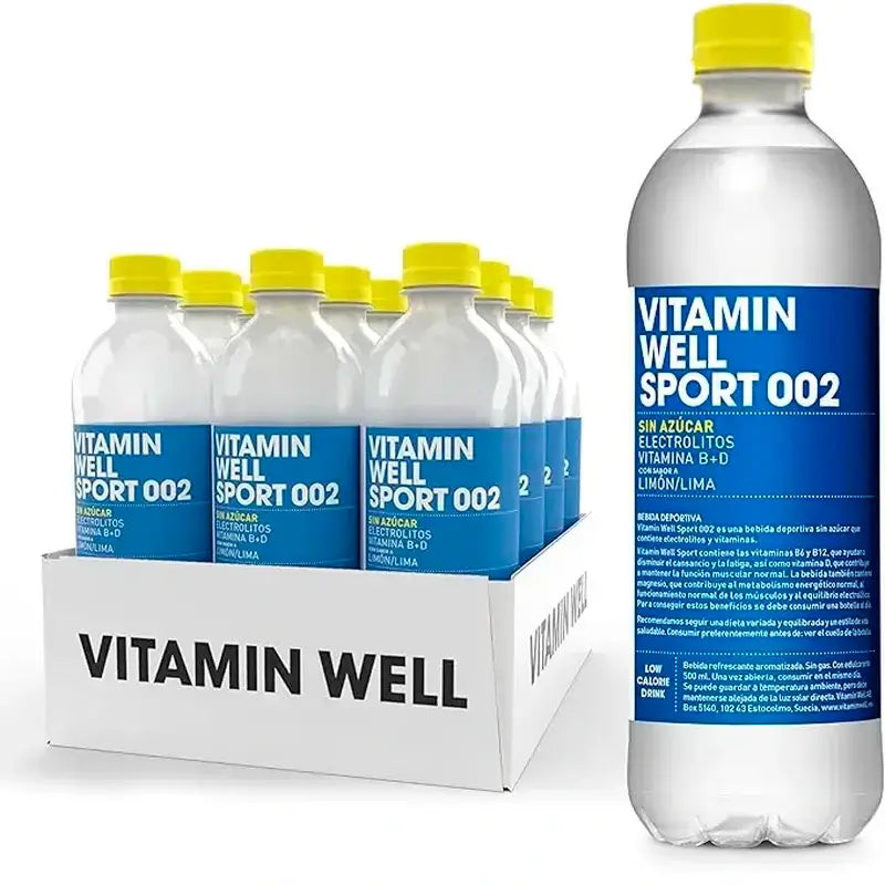 Vitamin Well Sport 002, συσκευασία 12 x 500 ml
