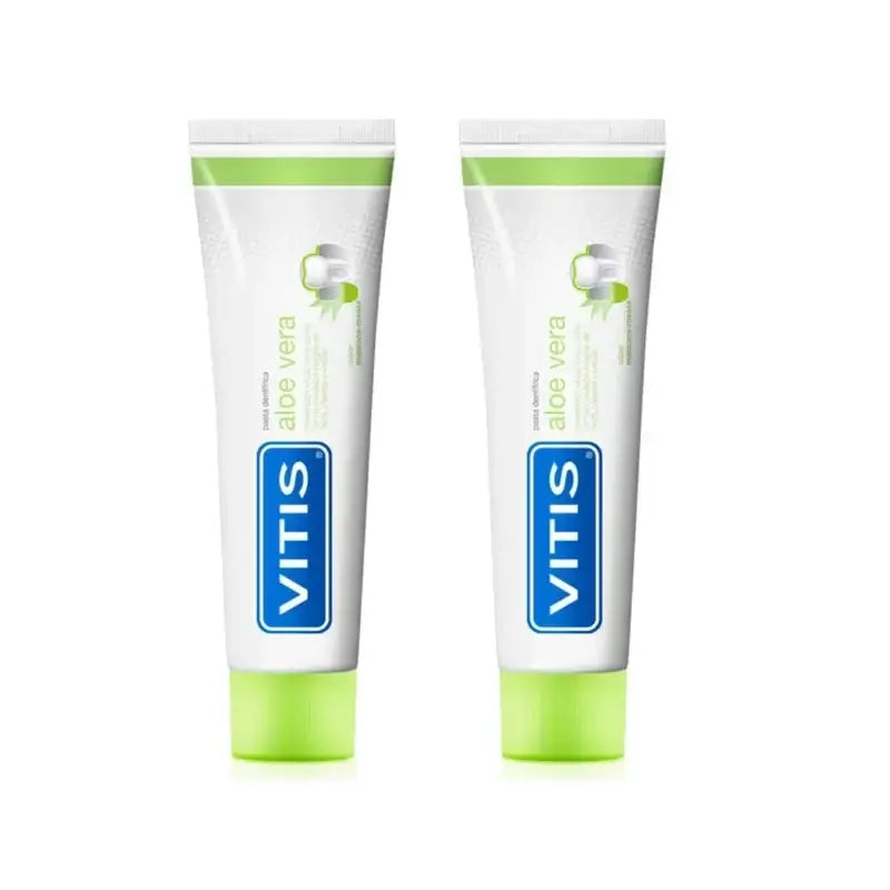 Vitis Οδοντόκρεμα με Αλόη Βέρα και Μήλο, 2X100 ml 